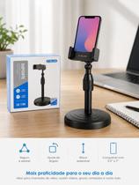 Suporte Universal Extensível para Celular IT-BLUE LE-154 Ajustável de Mesa com Base Estável Suporte para Smartphone 3,