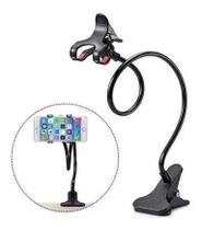 Suporte Universal Flexível Celular Articulado 360 para Cama Garra Mesa