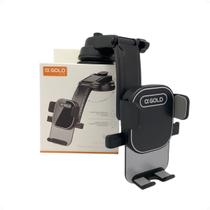 Suporte Universal Para Celular Automotivo Carro Mesa Parabrisa 360 suporte rotativo, suporte para direção, suporte de celular veicular - A Gold