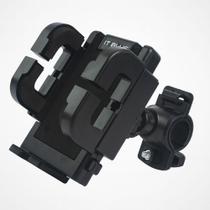 Suporte Universal Para Celular Em Moto E Bike Le-024 Guidão Ajustável, Abs Reforçado E Giro 360