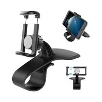 Suporte Universal Rotativo Para Celular Automotivo Com Clipe E GPS Para Painel E Console De Carros