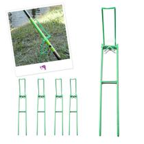 Suporte Vara de Pesca em Aço Reforçado Articulado Barranco Pesqueiro 35cm Fluorescente para Pesca Noturna Kit com 5
