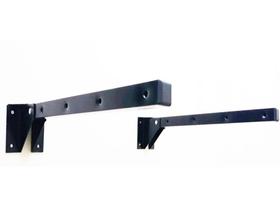 Suporte Varal Dobrável De Parede Aço Reforçado 50cm Preto 1 Par