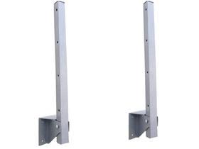 Suporte Varal Dobrável De Parede Aço Reforçado Cinza-1 Par.