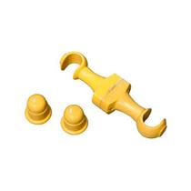 Suporte Varão Cortina Simples 19mm Par Com Ponteira Marfin Suporte Varão Cortina Simples 19mm Par Com Ponteira Marfin