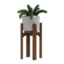 Suporte Vaso De Madeira Decoração Jardim 55cm - JM Casa dos Móveis