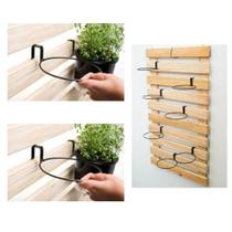 suporte vaso de planta para palete, painel 5un 14cm