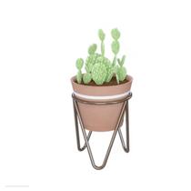 Suporte Vaso Decorativo Para Casa Jardim Sala Varanda 16x20 Cor:Marrom