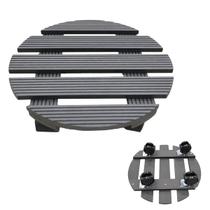 Suporte Vaso Planta Redondo Rodinhas Deck Movel Decoracao Pallet Jardim Varandas Sacadas Resistente Versatil Suporte Vaso Planta Redondo Rodinhas Deck Movel Decoracao Pallet Jardim Varandas Sacadas Resistente Versatil