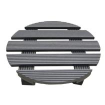 Suporte Vaso Planta Redondo Rodinhas Pallet Movel Decoracao Deck Jardim Varandas Sacadas Resistente Versatil Suporte Vaso Planta Redondo Rodinhas Pallet Movel Decoracao Deck Jardim Varandas Sacadas Resistente Versatil