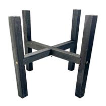 Suporte Vasos De Plantas 25x25cm Interno Madeira Pinus Tripé Suporte Vasos De Plantas 25x25cm Interno Madeira Pinus Tripé