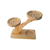 Suporte Vasos Para Suculentas Cactos Em Madeira 3 Lugares