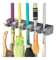 Suporte Vassouras Rodos Organizador C/ 5 Lugares Ferramentas