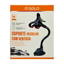 Suporte Veicular AlphaGold Universal Ventosa Cola