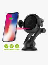 Suporte Veicular Carregador s/ fio Wireless Qi Indução para Galaxy S9 / Galaxy S9 Plus