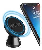 Suporte Veicular Magnetico 360º Celular Gps Adesivo 3m Imã - Hrebos