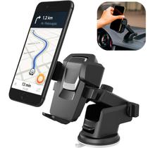 Suporte Veicular para Celular CJL Home com Ventosa Forte Trava Automática, Rotação 360, Para Painel e Vidro