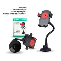 Suporte Veicular Universal para Celulares flexível Ventosa Suporte Veicular Universal para Celulares flexível Ventosa