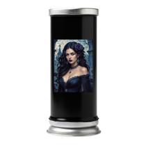 Suporte Vela 7 Dias 19Cm Vidro Alumínio - Adesivo Orixás