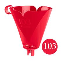 Suporte vermelho plástico para coador filtro café chá 103 para garrafa Térmica Sanremo