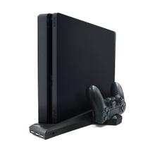 Suporte vertical com carregador de controlador de ventilador duplo para PS4/PS4