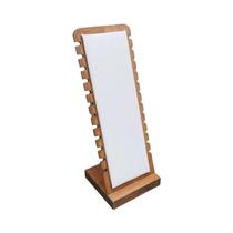Suporte Vertical De Bambu Para Exibição De Colares, Ideal Para Vendas De Joias E Exibição Familiar Suporte Vertical De Bambu Para Exibição De Colares, Ideal Para Vendas De Joias E Exibição Familiar
