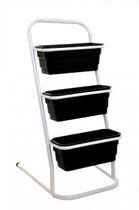 Suporte Vertical de Chão para Horta e Floreiras 3 Vasos