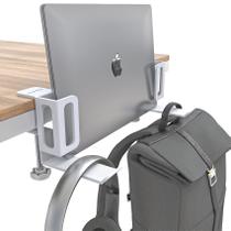 Suporte vertical para laptop NODOCA com suporte para fone de ouvido, branco