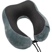 Suporte Viagem Almofada Nasa Travesseiro Pescoço Com Fecho Ajustável Cinza Suporte Viagem Almofada Nasa Travesseiro Pescoço Com Fecho Ajustável Cinza