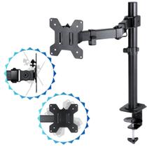 Suporte Vinik Para Monitor Acer Samsung AOC Dell Gamer 17" Até 32" Polegadas Organizador de Cabos Padrão VESA Suporta 8Kg Aço