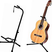 Suporte Violão Chão Guitarra Com Trava Profissional Dobrável MXT