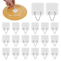 Suportes adesivos para pratos Larrel 20 peças 3,2 cm capacidade de 1 kg