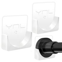 Suportes Adesivos Transparentes para Varão de Cortina de Chuveiro YNL - 2 Unidades Suportes Adesivos Transparentes para Varão de Cortina de Chuveiro YNL - 2 Unidades