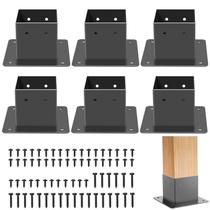 Suportes de base de poste FNXAOR 4x4 para trilhos de varanda de madeira Suportes de base de poste FNXAOR 4x4 para trilhos de varanda de madeira