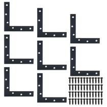 Suportes de canto Alise Flat L Suportes para madeira 120x120mm