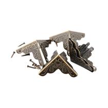 Suportes De Canto Em Bronze 12 Peças Protetores De Bordas Em Triângulo Para Móveis Decoração De Casa