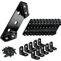 Suportes de canto para móveis Ikerall, kit com 20 peças, aço inoxidável Suportes de canto para móveis Ikerall, kit com 20 peças, aço inoxidável