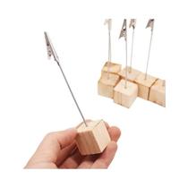 Suportes De Cartão De Lugar De Madeira Portáteis 10pcs Clips De Nome Para Mesa De Casamento Suportes De Cartão De Lugar De Madeira Portáteis 10pcs Clips De Nome Para Mesa De Casamento