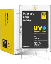 Suportes de cartões magnéticos HYARUAT 130pt para cartões colecionáveis x5 Suportes de cartões magnéticos HYARUAT 130pt para cartões colecionáveis x5