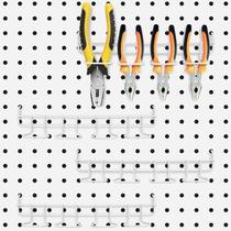 Suportes de chave de fenda Pegboard Coume em aço inoxidável, 4 unidades