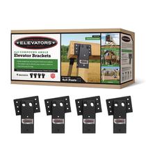 Suportes de elevador, elevadores, aço de ângulo duplo 4x4, pacote com 4