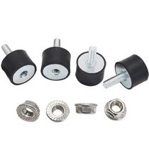 Suportes de isolador de borracha BOPOREAE M8 30x20mm com porcas de fixação, 4 unidades