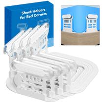 Suportes de lençóis VRZVQ para cantos de cama, fixadores de plástico, 4 peças