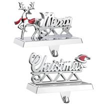 Suportes de meias de Natal SMINDER Merry Christmas, conjunto de 2 Suportes de meias de Natal SMINDER Merry Christmas, conjunto de 2
