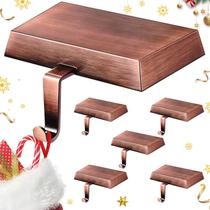 Suportes de meias de Natal WLLEYAY Heavy Duty Metal, pacote com 6