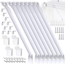 Suportes de prateleira de arame CEVICANT de 12 polegadas (30 cm) com clipes e extremidade