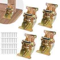 Suportes de prateleira dobráveis Spiglamm Lock Extension Support, pacote com 4