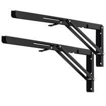 Suportes de prateleira dobráveis YUMORE 56 cm Heavy Duty L Bracket Black Suportes de prateleira dobráveis YUMORE 56 cm Heavy Duty L Bracket Black