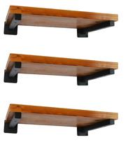 Suportes de prateleira EZYDECOR 15 cm Heavy Duty Black 6 unidades