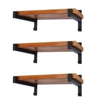 Suportes de prateleira EZYDECOR Heavy Duty 25 cm Industrial Metal x6 Suportes de prateleira EZYDECOR Heavy Duty 25 cm Industrial Metal x6